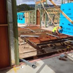 Samford Valley house deck being built