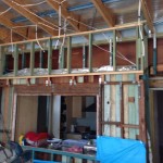 Annerley new timber framing for a house extension