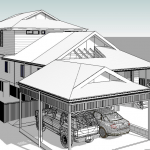 Artist's impression of house extension
