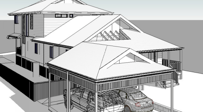 Artist's impression of house extension